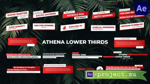 Videohive - Athena Lower Thirds for After Effects - 51058544 - Project for After Effects