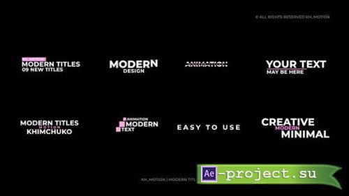 Videohive - Modern Titles 2.0 | After Effects - 51072183 - Project for After Effects