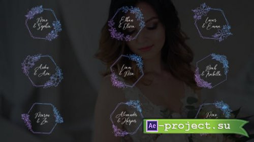 Videohive - Wedding Titles - Hexagon Frames - 51049687 - Project for After Effects