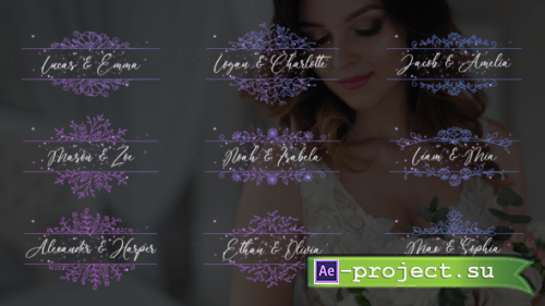 Videohive - Wedding Titles - Horizontal Frames - 51049650 - Project for After Effects