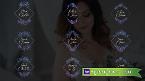 Videohive - Wedding Titles - Diamond Frames - 51073211 - Project for After Effects