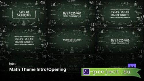 Videohive - Math Theme Intro - Hand drawn After Effects Template - 51075189 - Project for After Effects