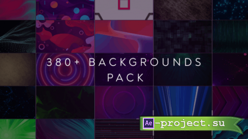 Videohive - 380+ Backgrounds Pack - 51085181 - Project for After Effects