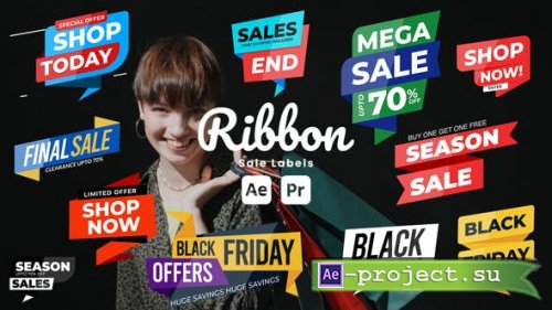 Videohive - Ribbon Sale Labels - 51100915 - Project for After Effects