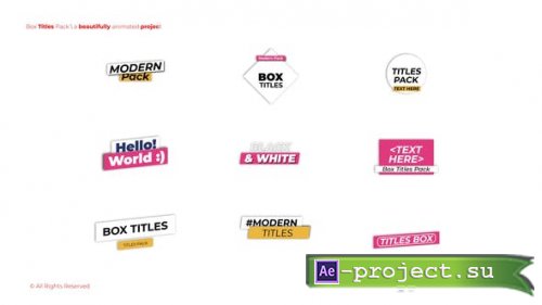 Videohive - Box Titles | After Effects - 51124474 - Project for After Effects