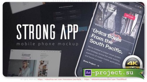 Videohive - Strong Mobile Mockup - 51129662 - Project for After Effects