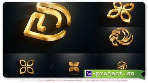 Videohive - Elegant Golden Logo Reveal - 51109232 - Project for After Effects