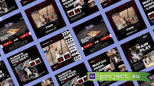 Videohive - Loops Basketball Media Posts - 50912239 - Project for After Effects