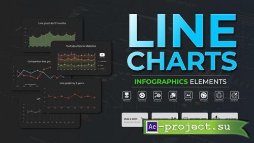 Videohive - Infographic - Line Charts - 51138190 - Project for After Effects