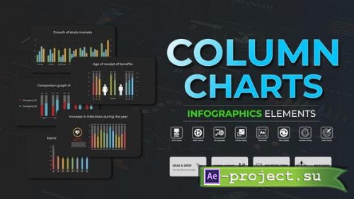 Videohive - Infographic - Column Charts - 51140216 - Project for After Effects
