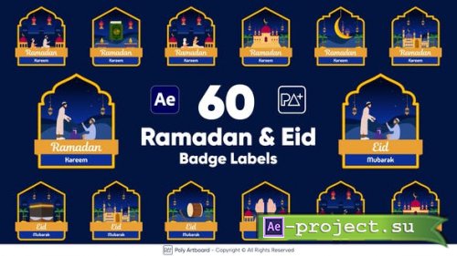 Videohive - Ramadan & Eid Badge Labels For After Effects - 51141285 - Project for After Effects