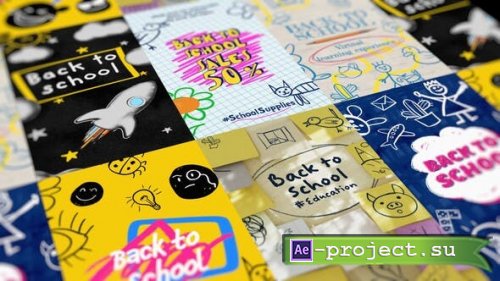 Videohive - Back2School Doodles Vertical Creativity - 50962539 - Project for After Effects