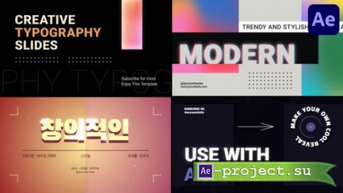 Videohive - Creative Typography for After Effects - 51137698 - Project for After Effects
