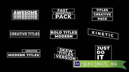 Videohive - Bold Titles - 51169794 - Project for After Effects