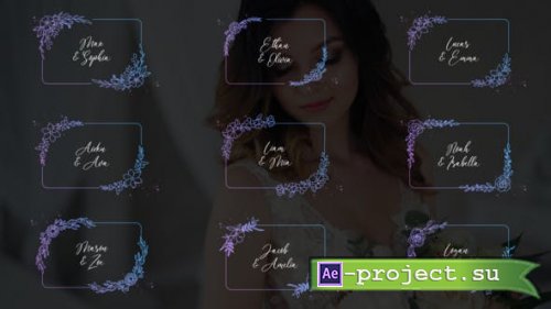 Videohive - Wedding Titles - Rectangular Frames - 51182318 - Project for After Effects