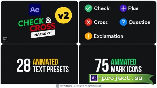 Videohive - Check & Cross Marks Vol.2 For After Effects - 51185169 - Project for After Effects