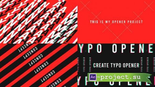 Videohive - Typographic Intro - 51130657 - Project for After Effects