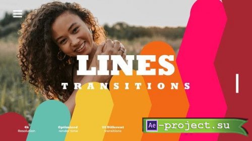 Videohive - Flat Lines Transitions - 51169949 - Project for After Effects