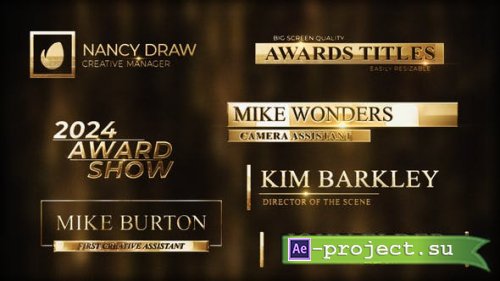 Videohive - Awards eremony Gold Silver Lowerthirds Pack 2 - 50842942 - Project for After Effects