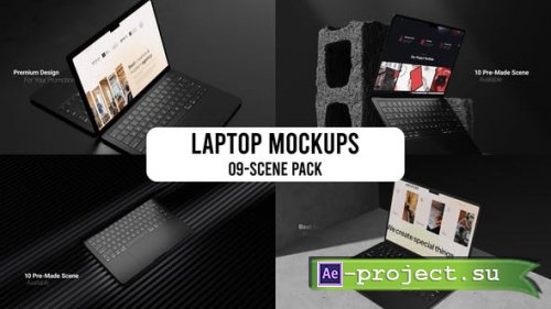 Videohive - Laptop Mockups Promo - 51202235 - Project for After Effects