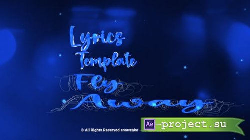 Videohive - Lyrics Template Fly Away - 51210026 - Project for After Effects
