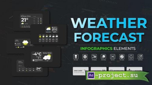 Videohive - Infographic - Weather Forecast - 51245267 - Project for After Effects