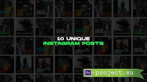 Videohive - Grunge Instagram Posts - 51237943 - Project for After Effects