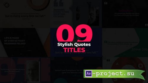 Videohive - Stylish Quotes - 51254025 - Project for After Effects