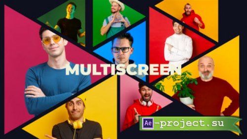 Videohive - Triangle Multiscreen Slideshow - 51275187 - Project for After Effects