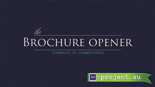 Videohive - Brochure opener - 19626952 - Project for After Effects