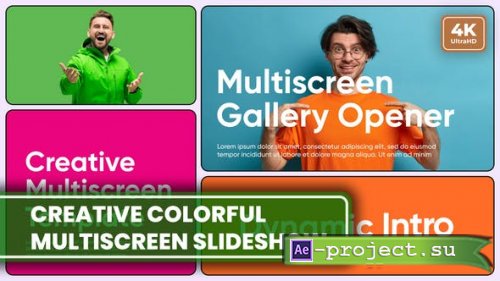 Videohive - Creative Colorful Multiscreen Slideshow - 51338139 - Project for After Effects