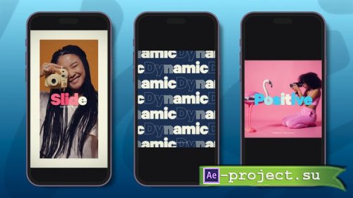 Videohive - Slideshow Positive Slide Vertical Reel - 51105827 - Project for After Effects