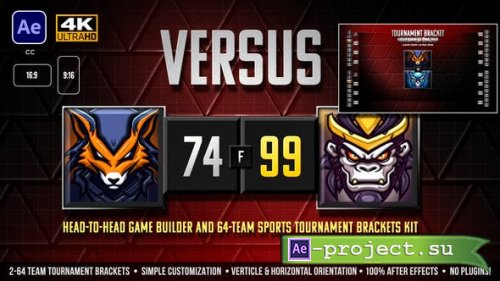 Videohive - VERSUS Head-to-Head Team Matchups & Sports Tournament Bracket Kit - 51363794 - Project for After Effects