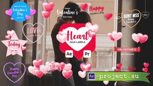 Videohive - Heart Sale Labels - 51341570 - Project for After Effects