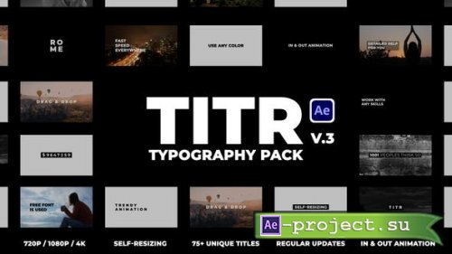 Videohive - TITR | Dynamic Typography Pack - 28303173 - Project for After Effects