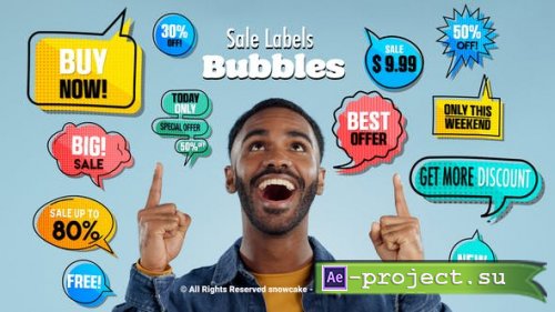 Videohive - Sale Labels Bubbles - 51317625 - Project for After Effects