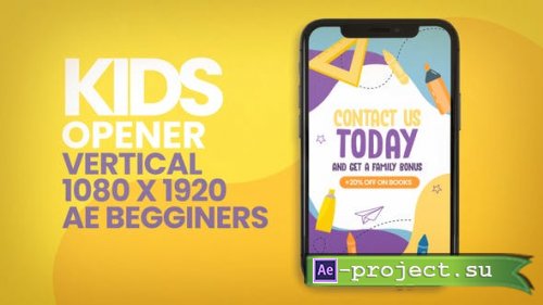 Videohive - Kids Instagram Promo Opener Vertical - 51361779 - Project for After Effects