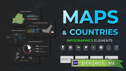 Videohive - Infographic - Maps And Countries - 51362907 - Project for After Effects