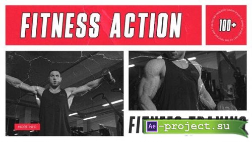 Videohive - Fitness Split Screen | Sport Intro - 51375851 - Project for After Effects