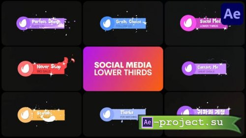 Videohive - Social Media Lower Thirds | After Effects - 51372125 - Project for After Effects
