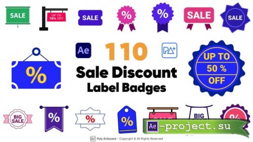Videohive - Sale Discount Label Badges For After Effects - 51382739 - Project for After Effects