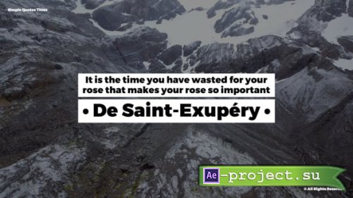 Videohive - Simple Quotes Titles - 51395068 - Project for After Effects