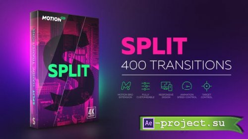 Videohive - Split Handy Transitions - 21617948 (22 March 2024) - Project & Presets for After Effects