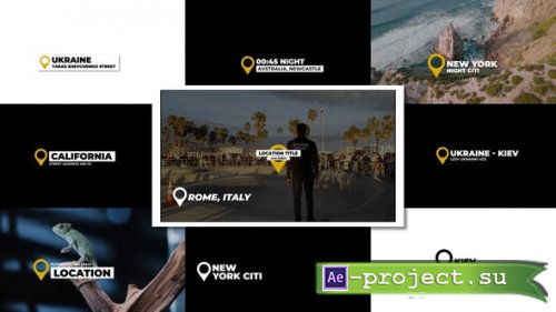 Videohive - 10 Location Titles | After Effects - 51407316 - Project for After Effects