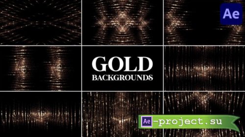 Videohive - Gold Backgrounds for After Effects - 51387257 - Project for After Effects