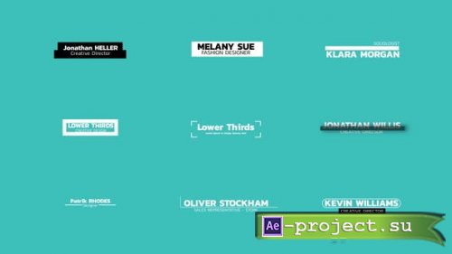 Videohive - Minimal Lower Thirds | AE - 51430845 - Project for After Effects