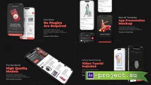 Videohive - App Presentation | Mockup - 51434124 - Project for After Effects
