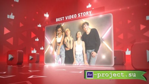 Videohive - 3d Youtube Opener - 51445660 - Project for After Effects
