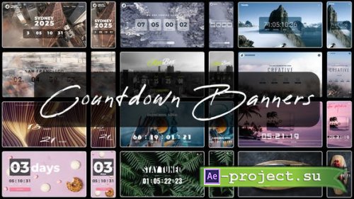 Videohive - Countdown Timer Wide Banners - 51459219 - Project for After Effects