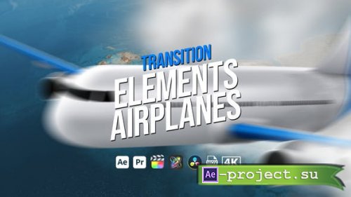 Videohive - Transition Elements Airplanes - 51504399 - Project for After Effects